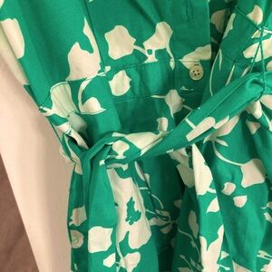 Green beautiful dress knee high. I crew